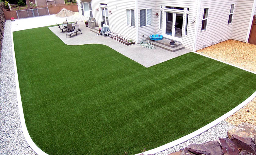 artificial grass backyard