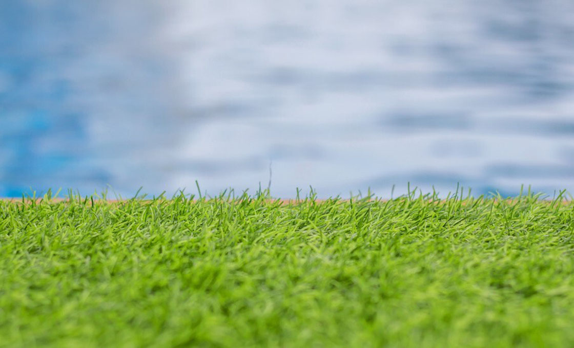 Artificial Grass Around Swimming Pool