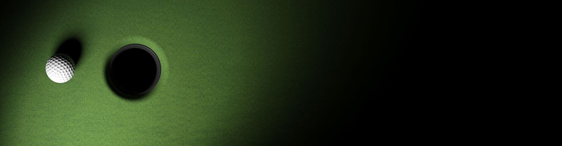Putting green kit components laid out